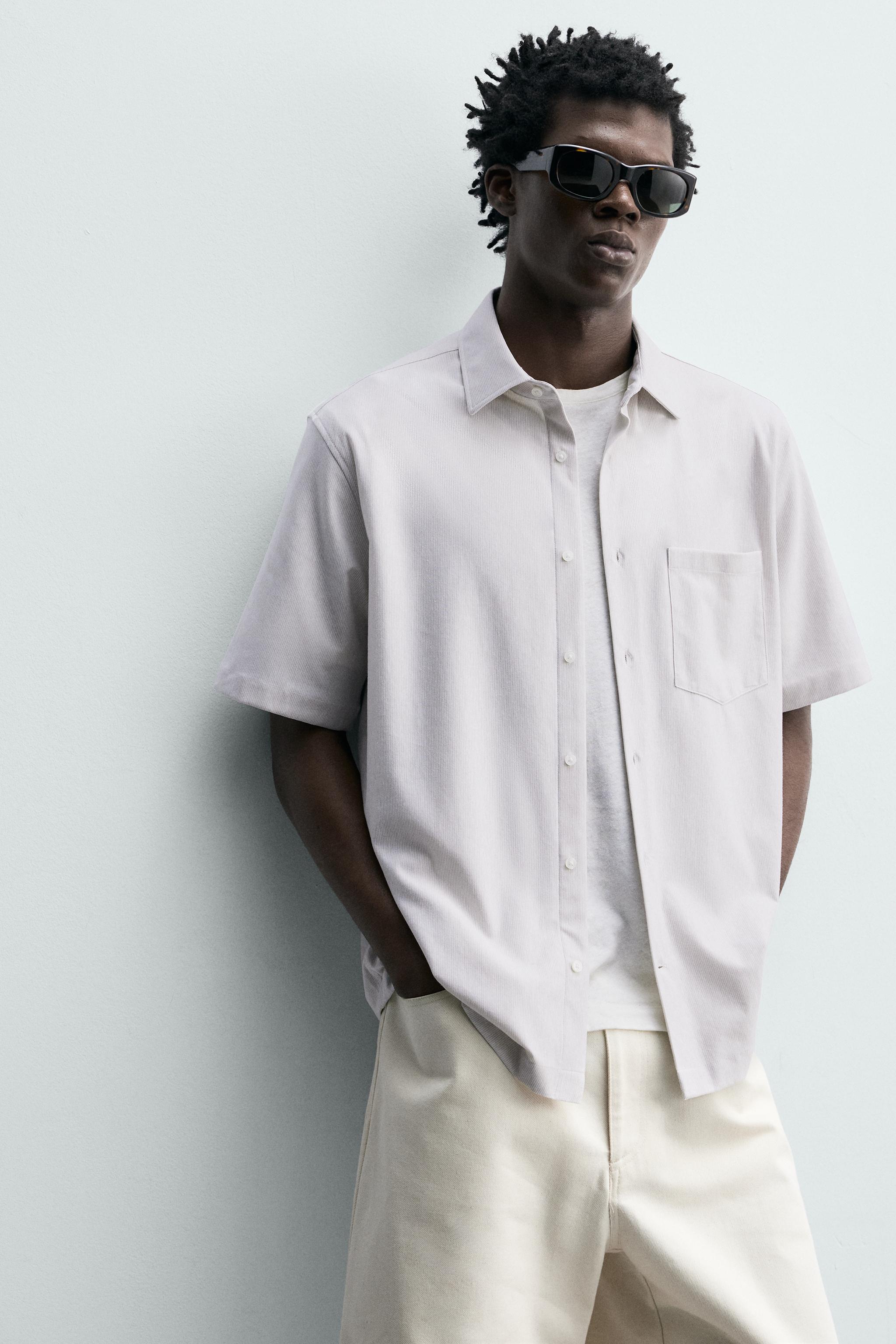 REGULAR FIT TEXTURED SHIRT